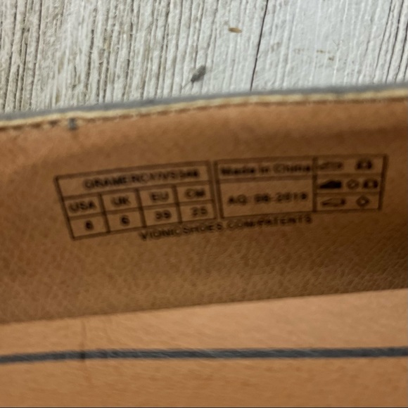 Vionic Gray Suede Pointed Toe Ballet Flats 8 Comfort Shoes - Picture 10 of 10